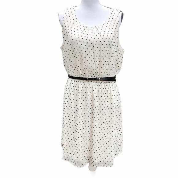 Elle Polka Dot Dress Size 14 - Picture 1 of 8